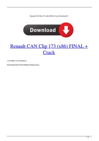 Can clip renault v 175 download